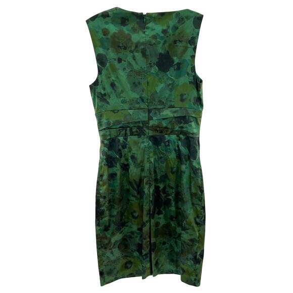 NWOT Kay Unger New York women’s sleeveless V neck satin midi cocktail dress - Picture 5 of 9